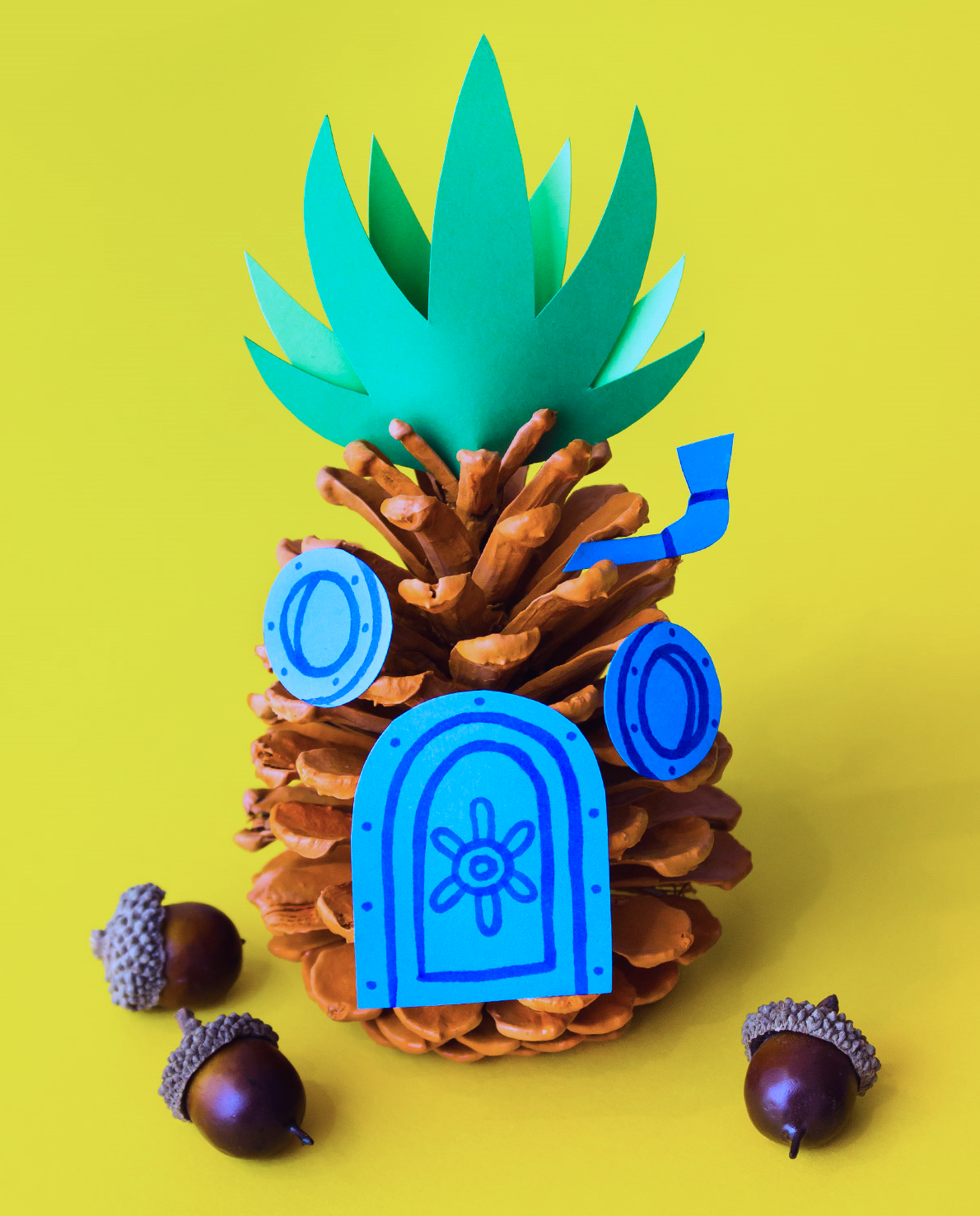 1-pinecone-spongebob-home-1-1 Spongebob Squarepants Craft Activities