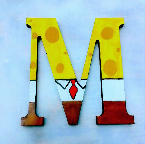 7-name-letter-2 Spongebob Squarepants Craft Activities