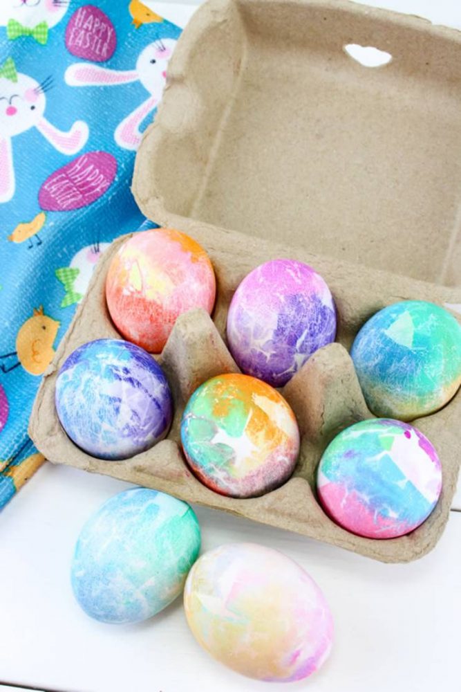 Easter Eggs Colorful Dyed Easter Eggs