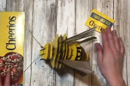 Creative Bee Craft Out Of Cardboard For Kids