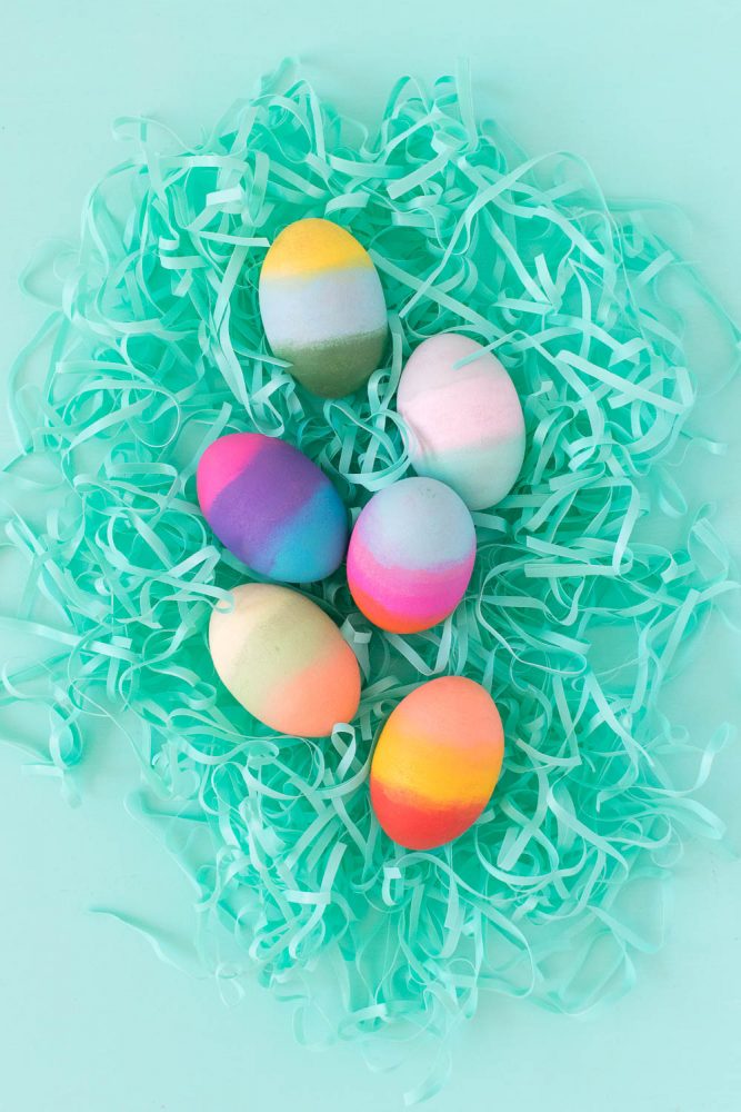 Easter Eggs DIY Gradient Easter Eggs