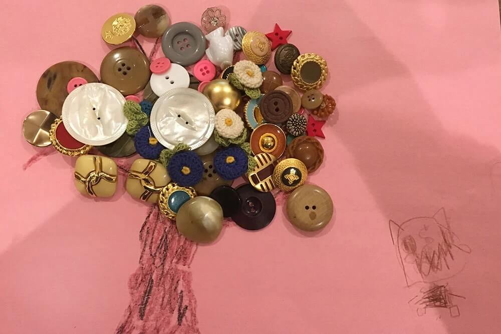 Easy & DIY Button Tree Art & Craft Idea For Kids Button Art & Craft Ideas For Kids