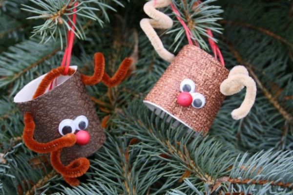 DIY Christmas Crafts for Kids Reindeer cups