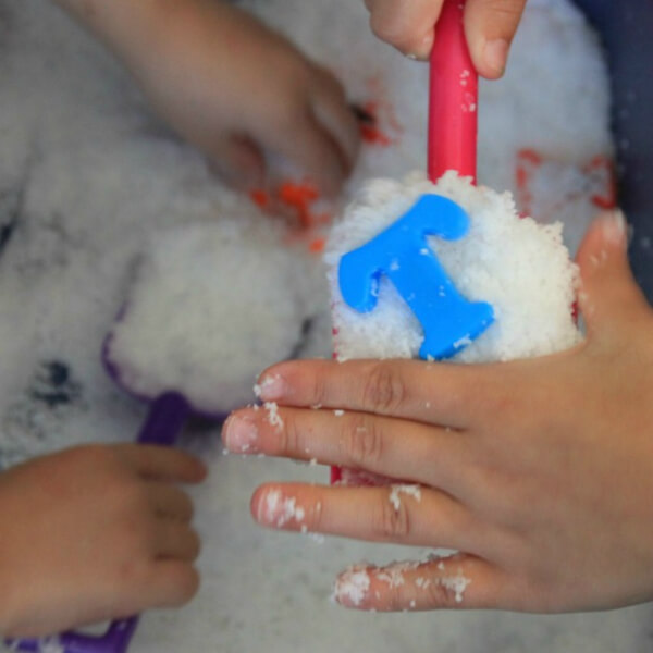 Finding Alphabet In Snow Snow Crafts And Activities For Winter