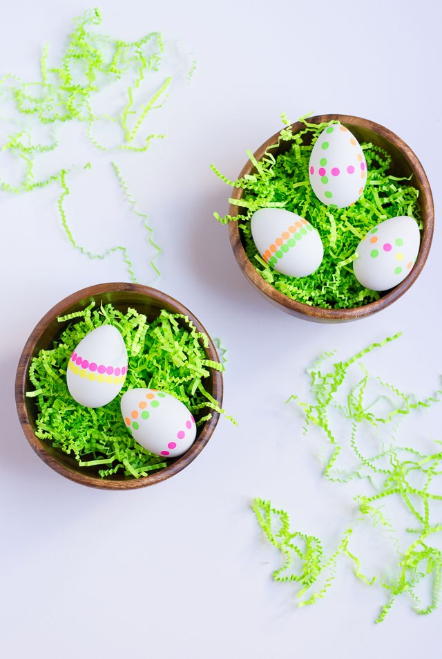 Easter Eggs Neon Dots Easter Eggs