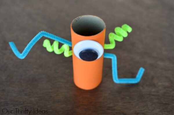 Crazy Monster Crafts For Kids Toilet Paper Roll Monster