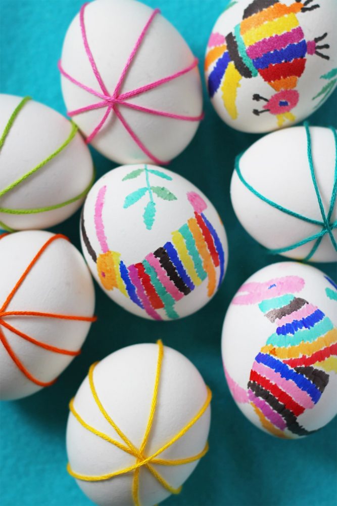 Easter Eggs Otomi-Print Easter Eggs